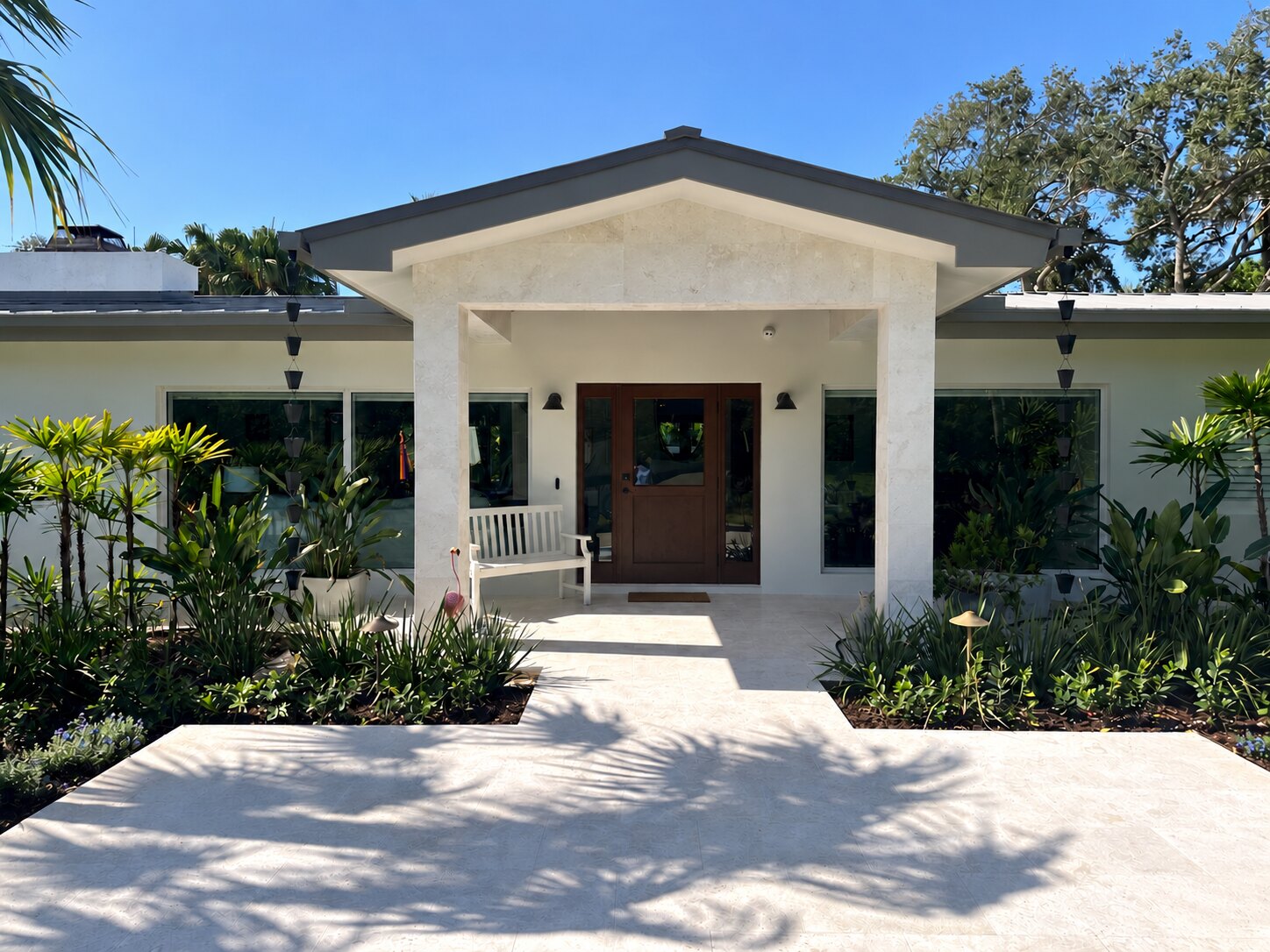 Detailed tropical planting in Palmetto Bay