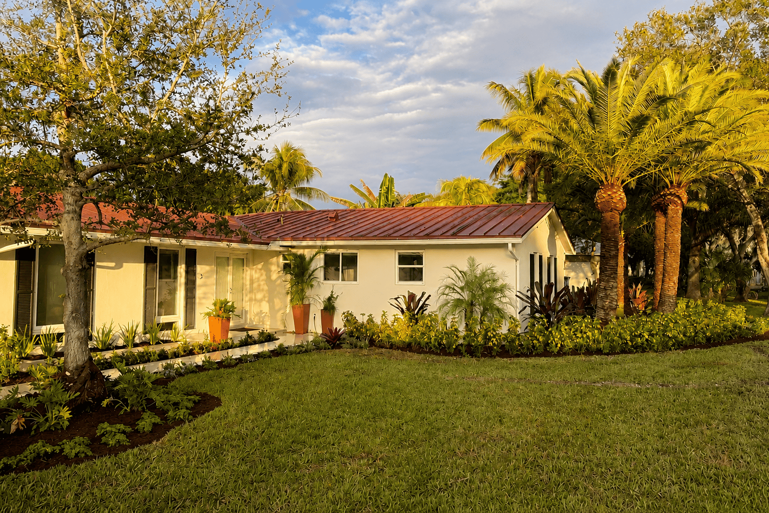 Detailed residential landscape near South Miami