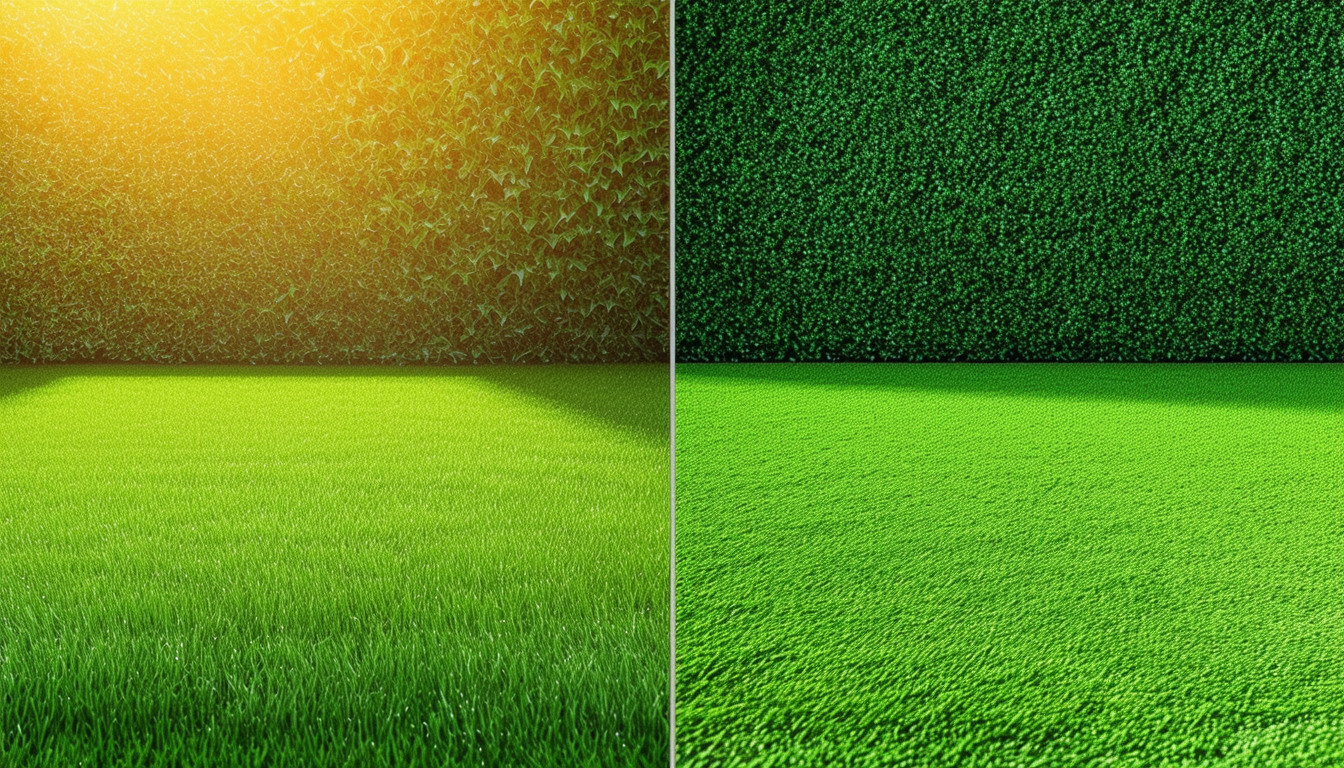 Artificial or natural grass